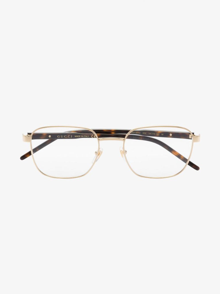 Gold Tone Square Optical Glasses