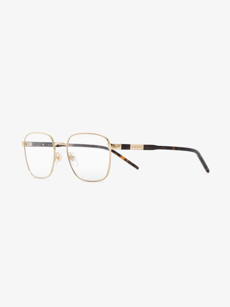 Gold Tone Square Optical Glasses