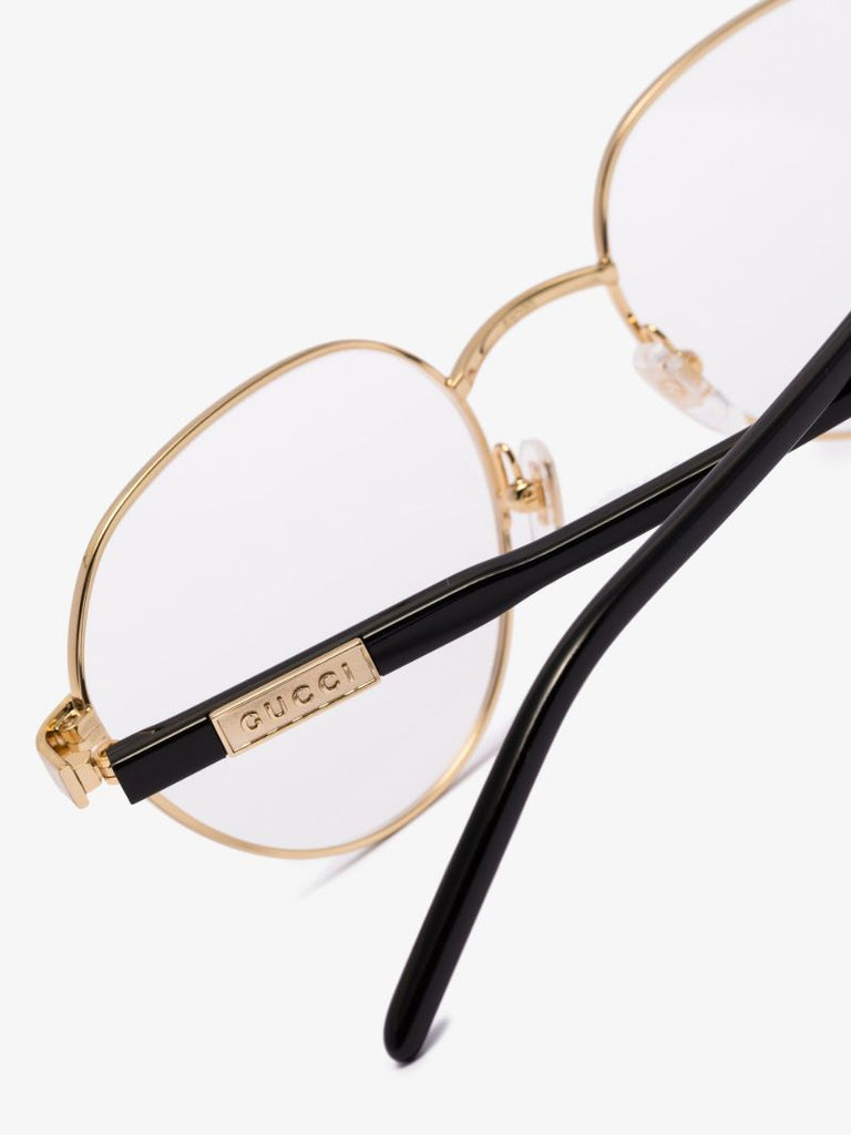 Gold Tone Round Optical Glasses