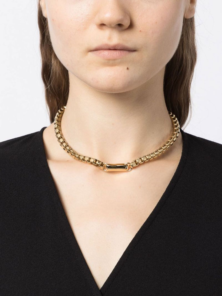 Gold-plated Lella Chain Choker Necklace