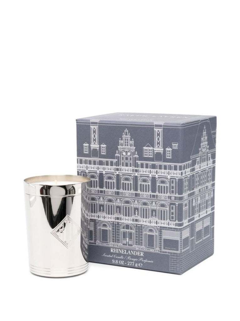 Silver-tone Rhinelander Logo-debossed Candle