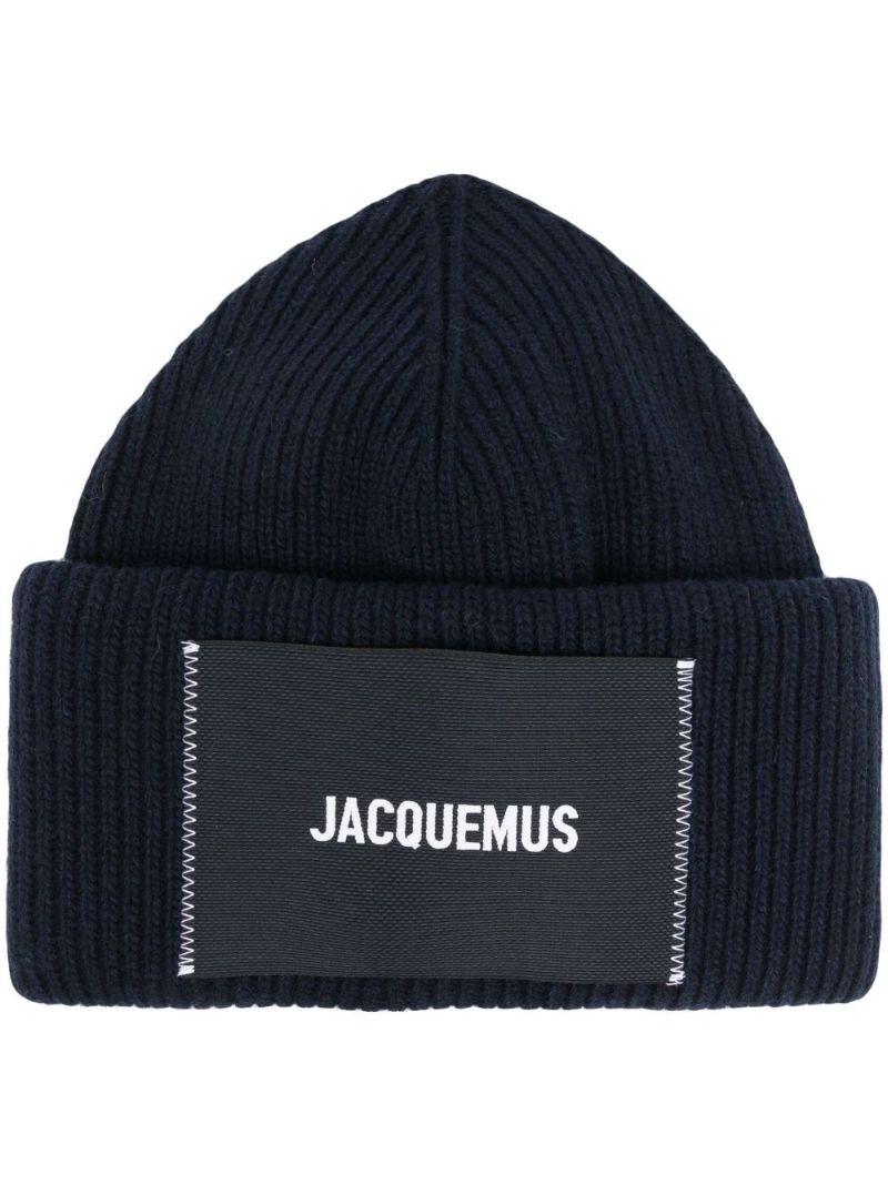 Blue Le Bonnet Logo Patch Beanie Hat