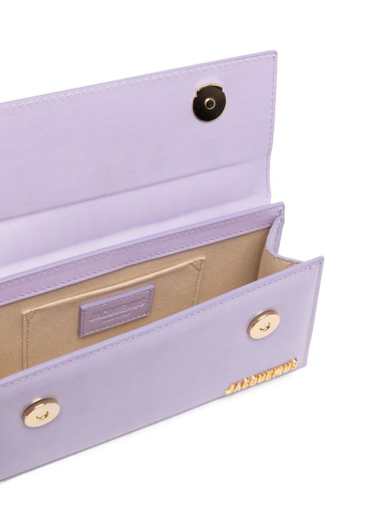 Purple Le Chiquito Long Leather Mini Bag