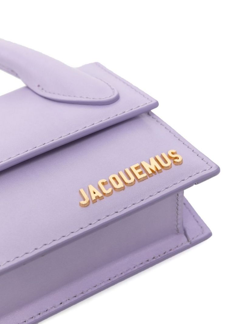 Purple Le Chiquito Long Leather Mini Bag