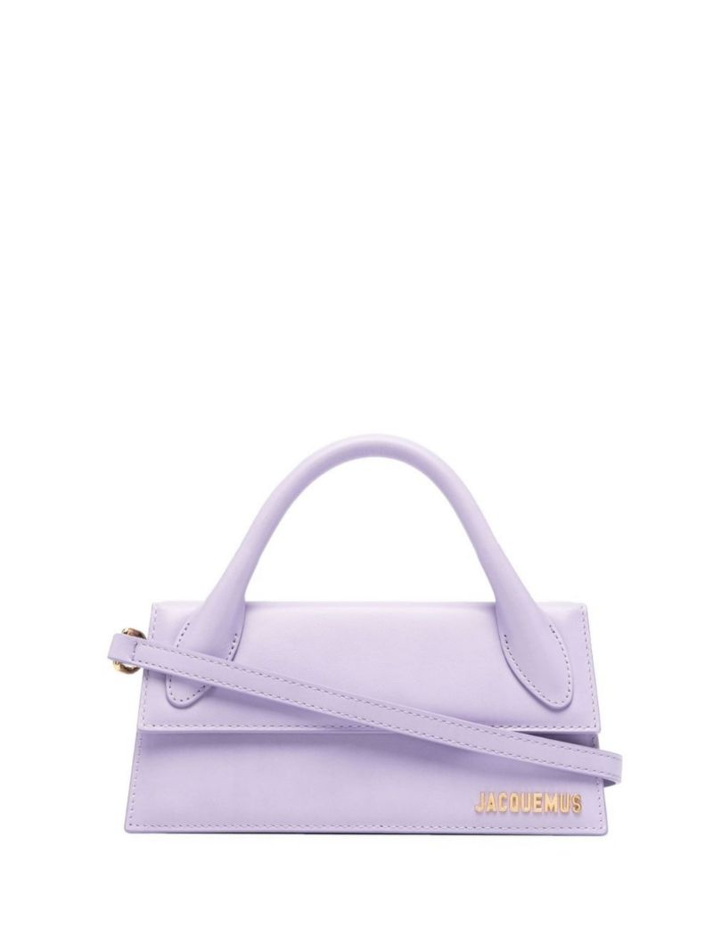 Purple Le Chiquito Long Leather Mini Bag