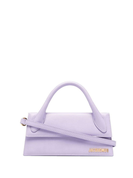 Purple Le Chiquito Long Leather Mini Bag