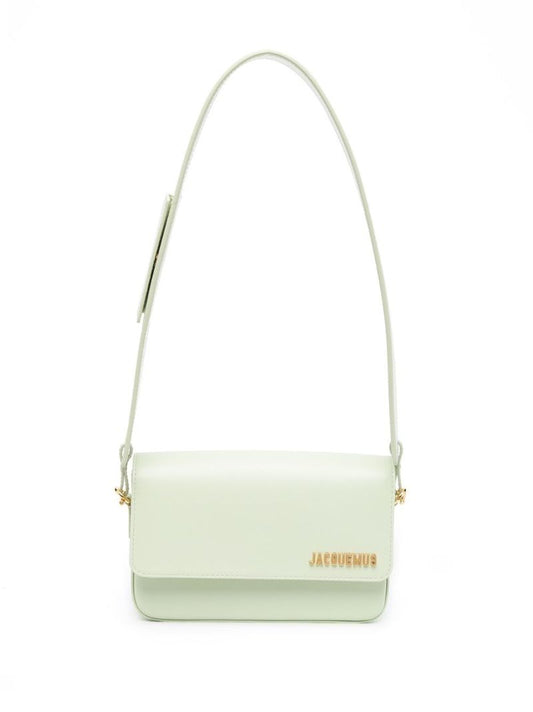 Green Le Carinu Leather Shoulder Bag