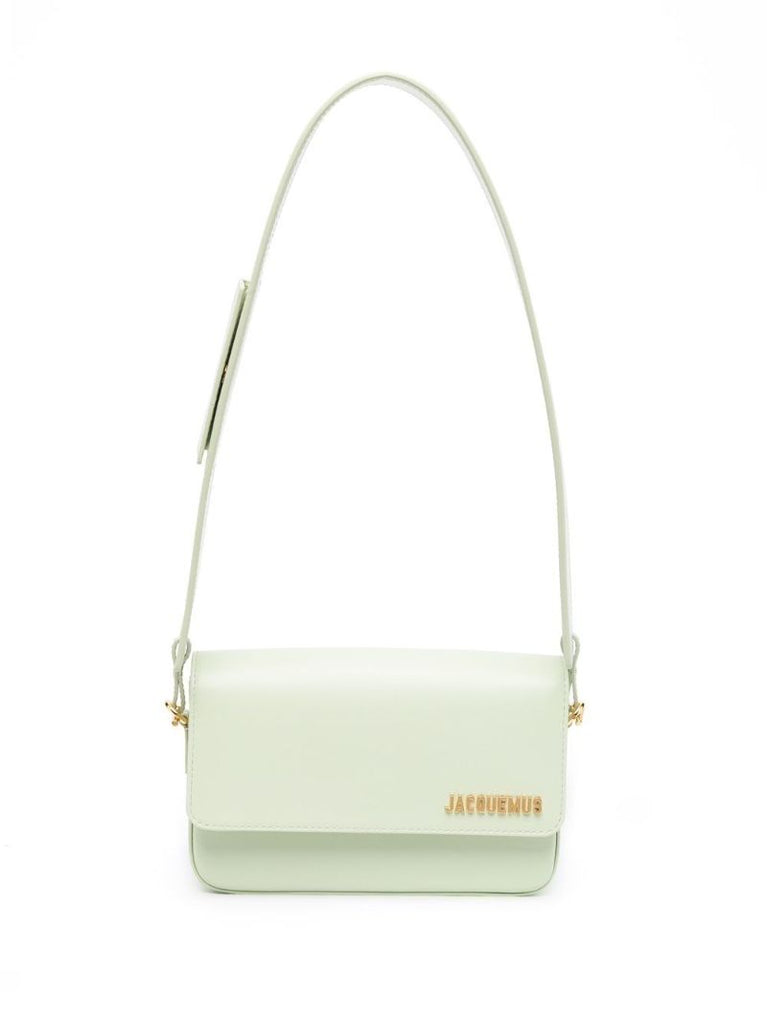 Green Le Carinu Leather Shoulder Bag