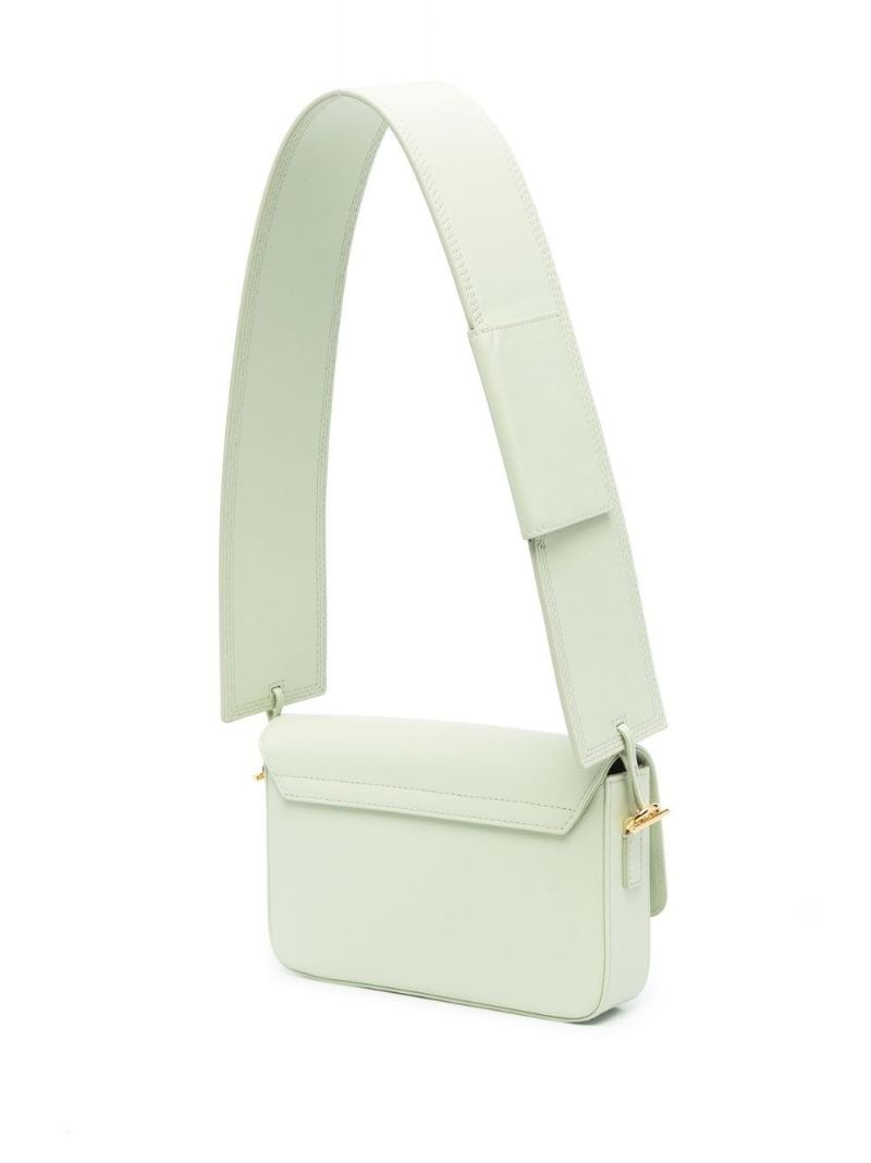Green Le Carinu Leather Shoulder Bag