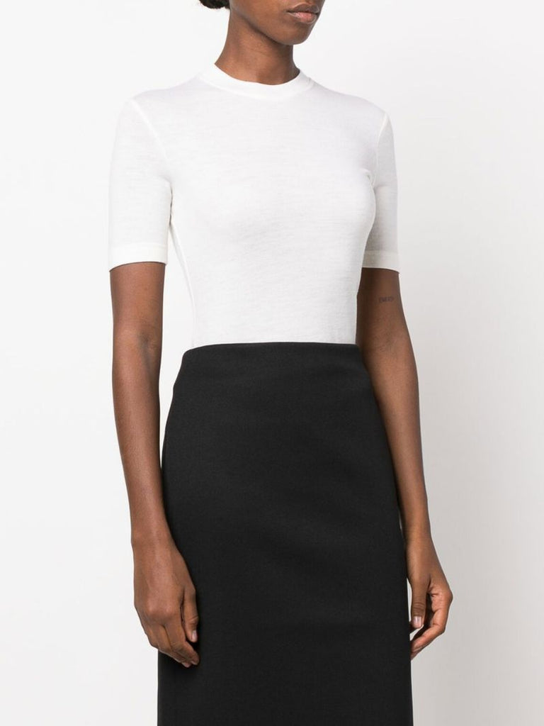 White Wool Bodysuit