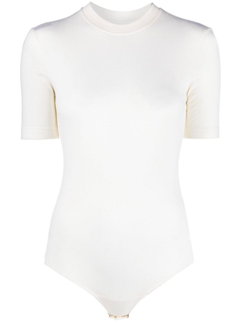 White Wool Bodysuit