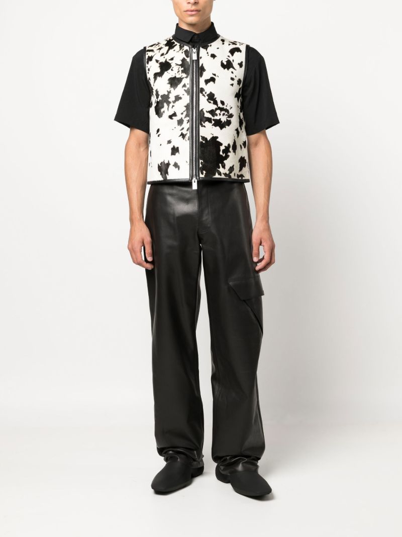 Neutral Cow Leather Vest