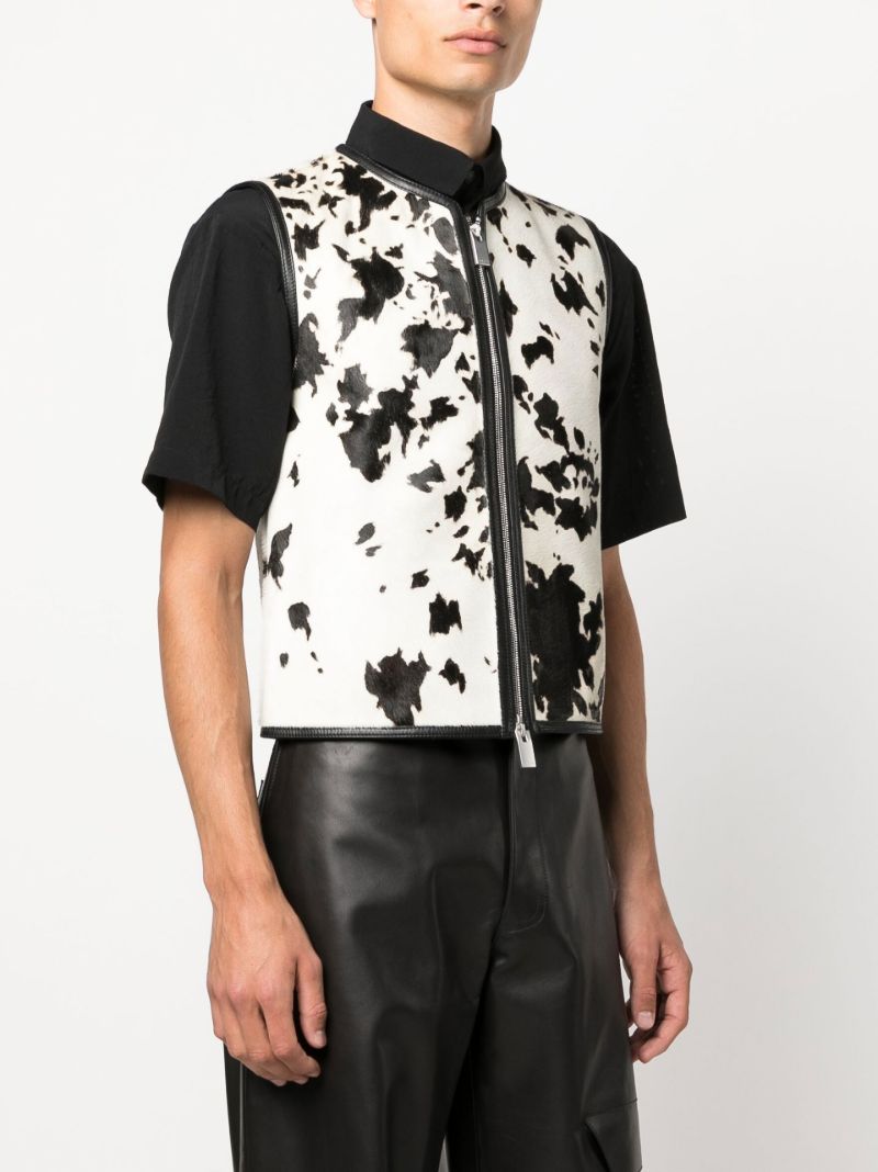 Neutral Cow Leather Vest