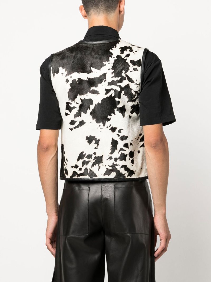 Neutral Cow Leather Vest