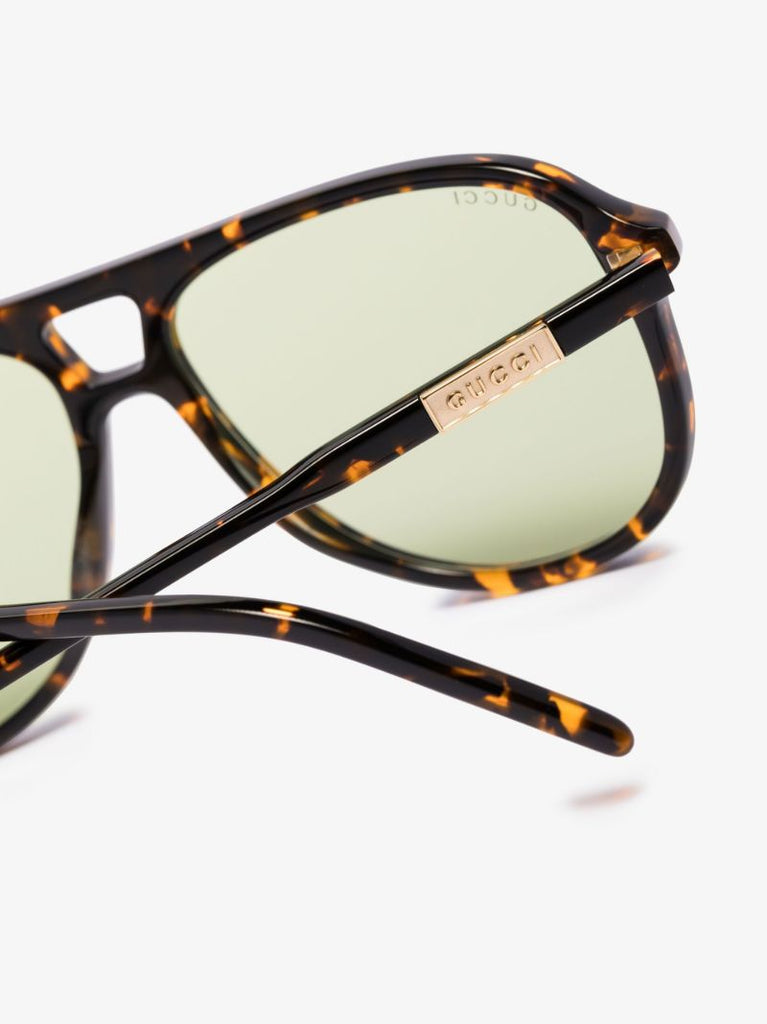 Brown Aviator-style Sunglasses