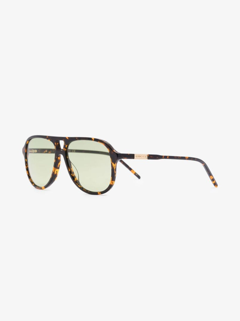 Brown Aviator-style Sunglasses