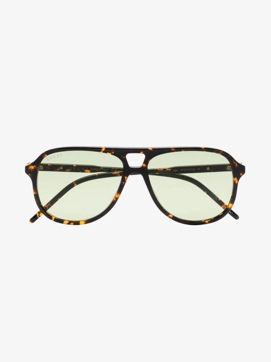 Brown Aviator-style Sunglasses
