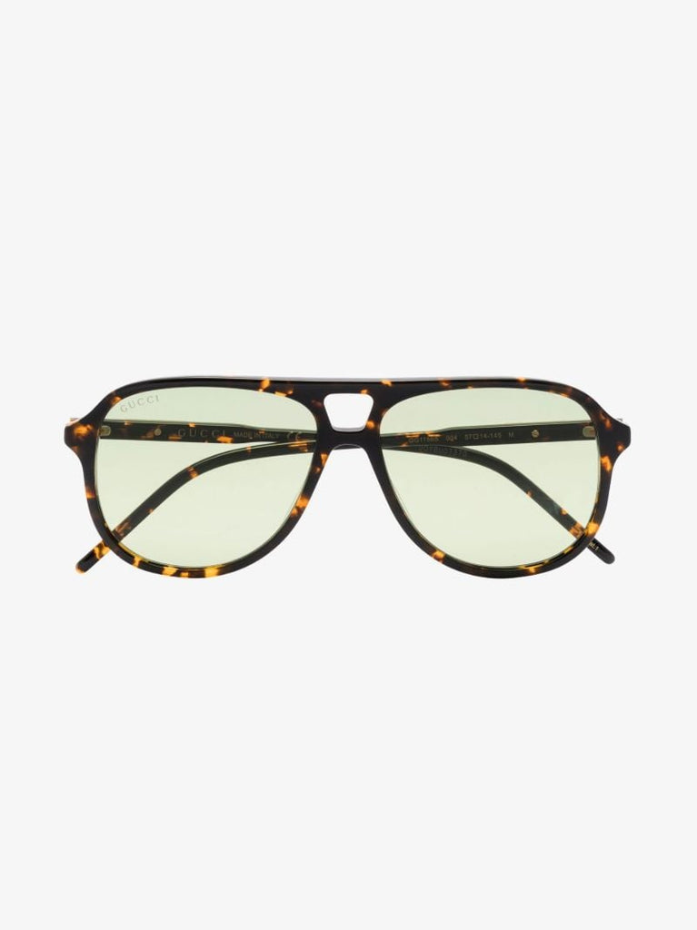 Brown Aviator-style Sunglasses