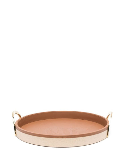 Neutral Garrett Leather Tray