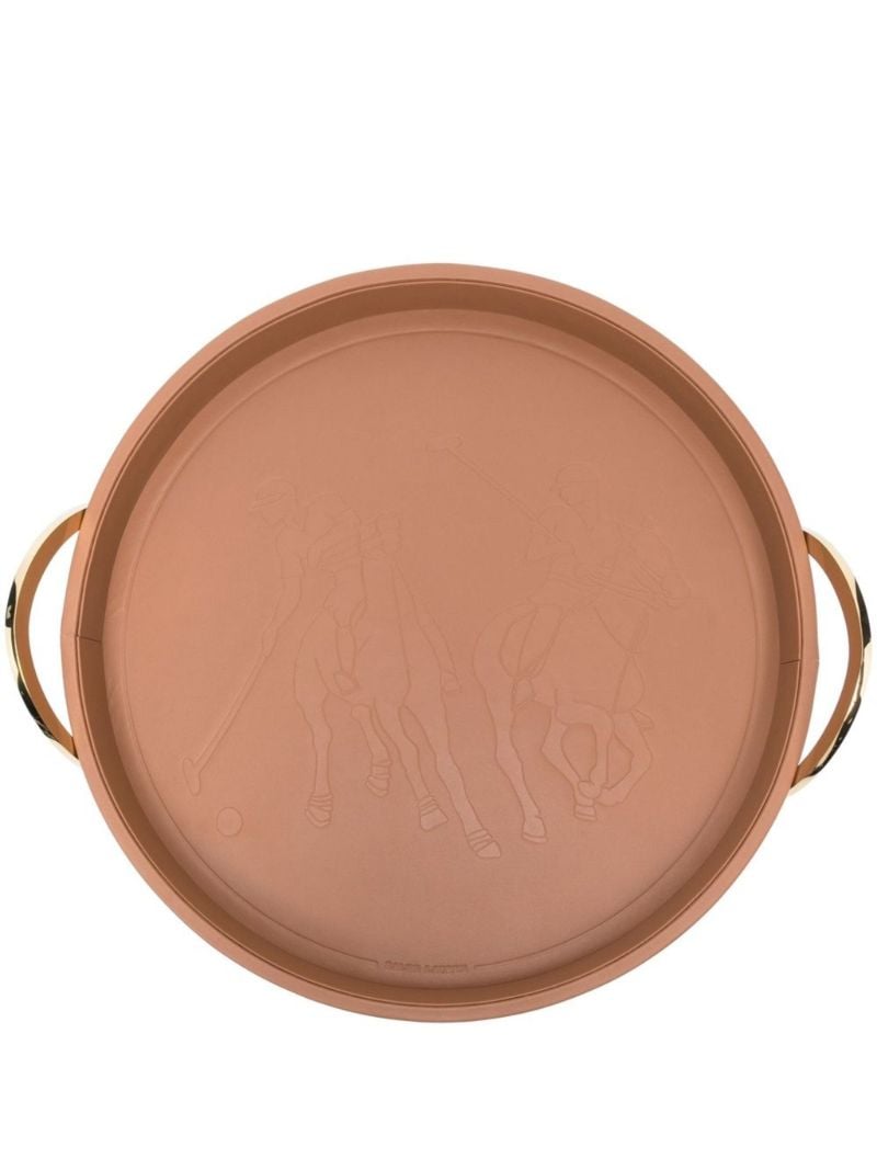 Neutral Garrett Leather Tray