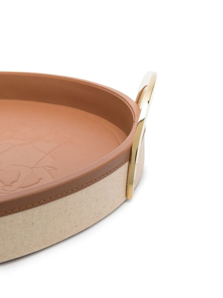Neutral Garrett Leather Tray