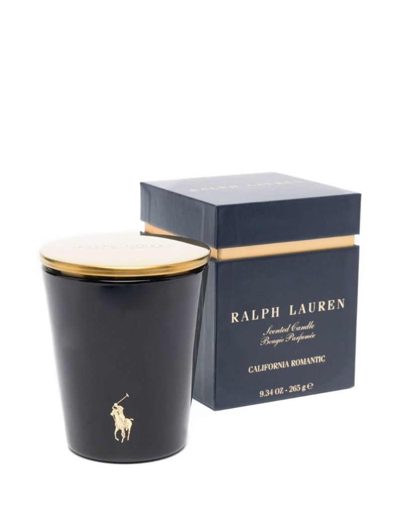 Blue California Romantic Ceramic Candle