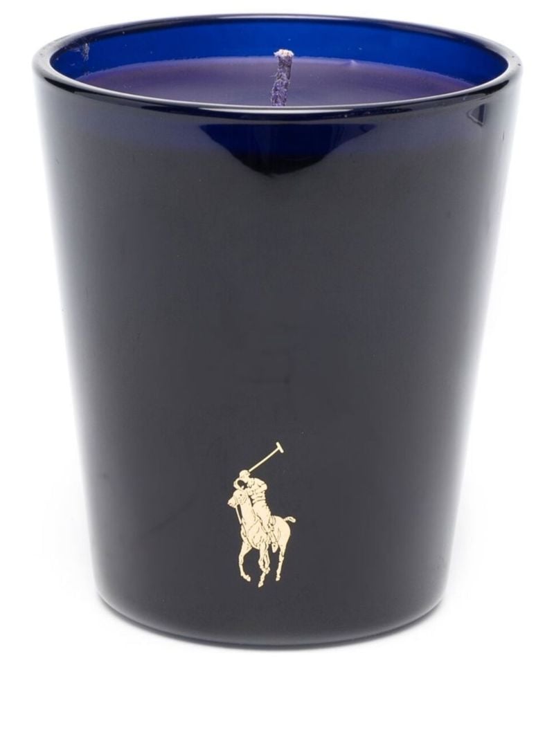 Blue California Romantic Ceramic Candle