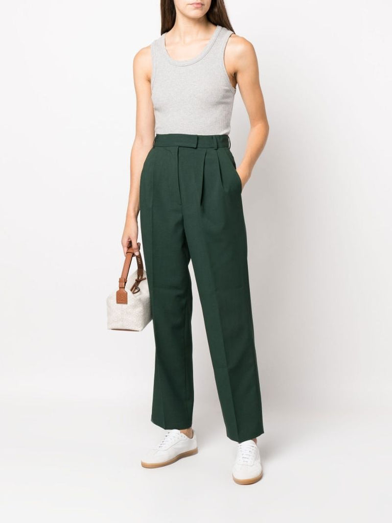 Green Bea Straight-leg Trousers