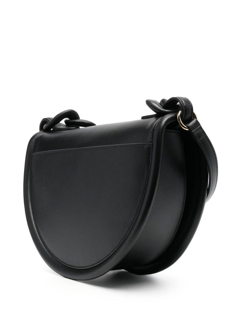 Black Aura Leather Cross Body Bag