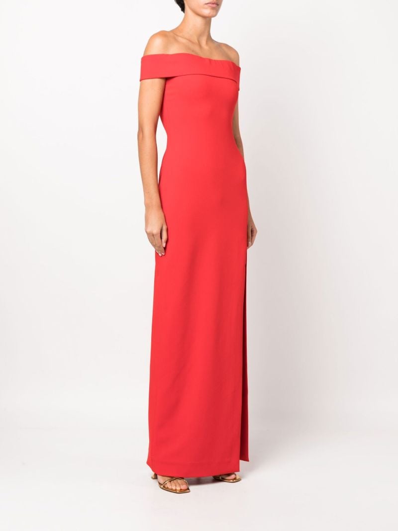 Red Martina Off-the-shoulder Maxi Dress