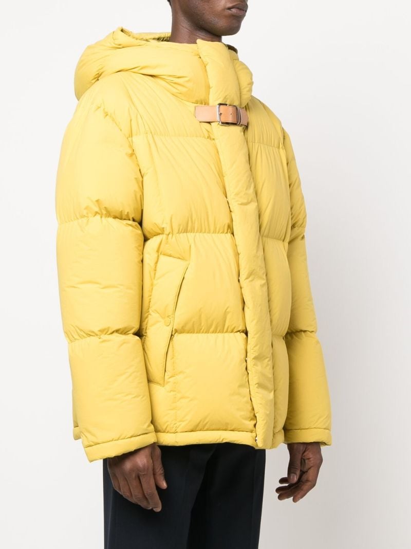 1 Moncler Jw Anderson Yellow Wintefold Hooded Quilted Jacket