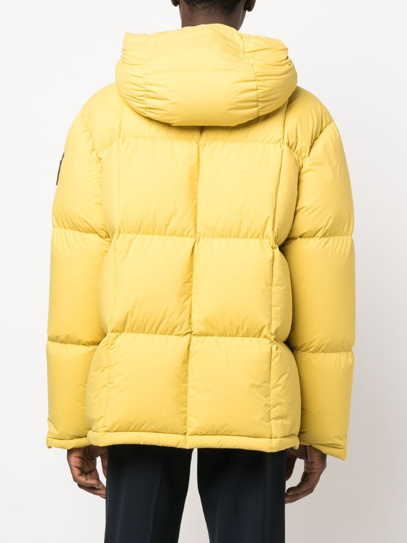 1 Moncler Jw Anderson Yellow Wintefold Hooded Quilted Jacket