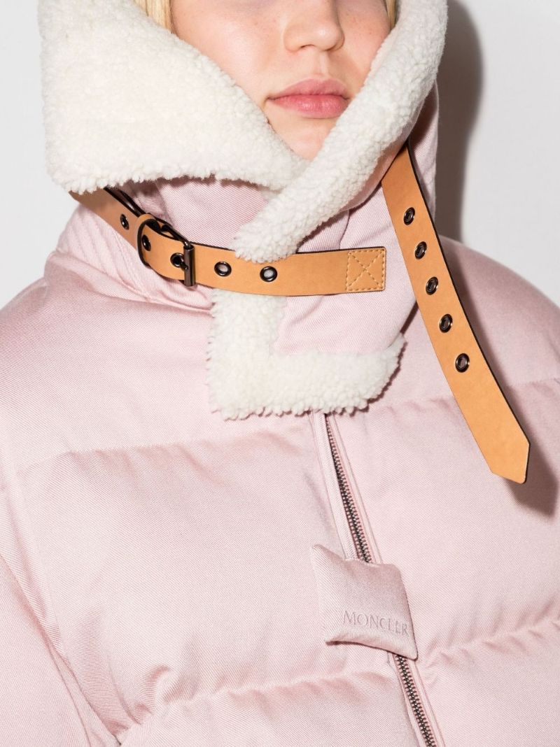 1 Moncler Jw Anderson Pink Penygarder Denim Puffer Jacket