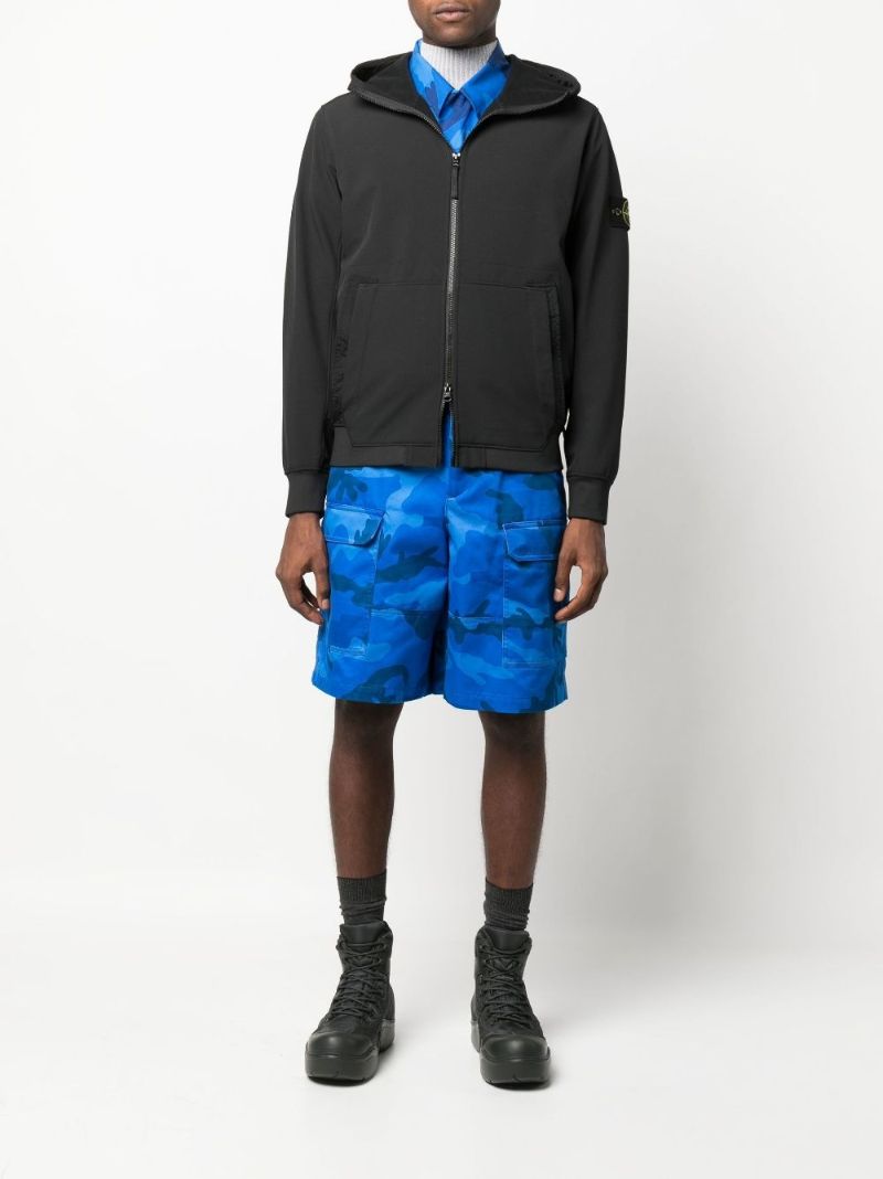 Black Soft Shell Hooded Jacket