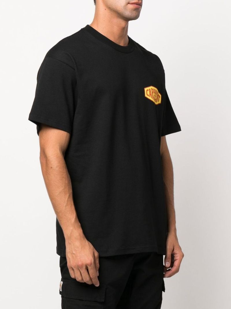 Black New Tools Cotton T-shirt