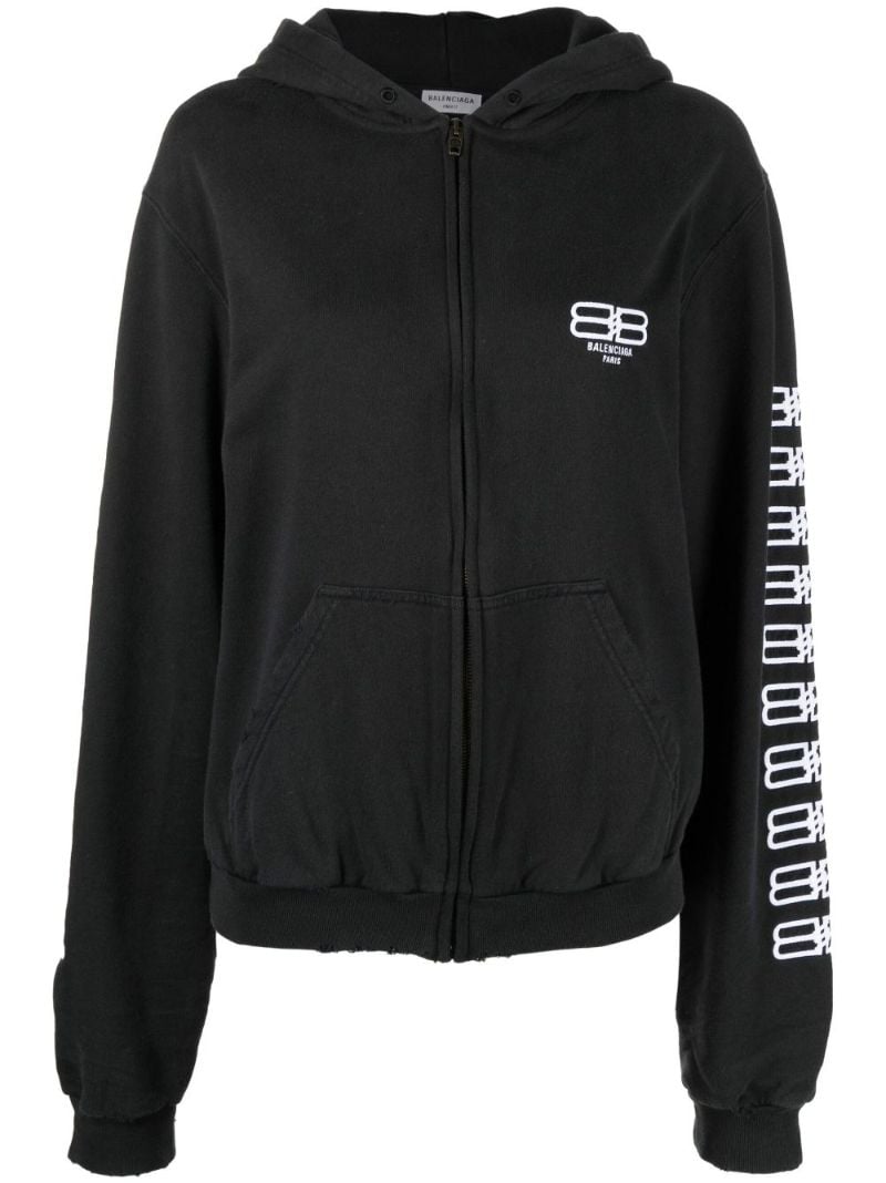 Black Bb Paris Icon Cotton Hoodie