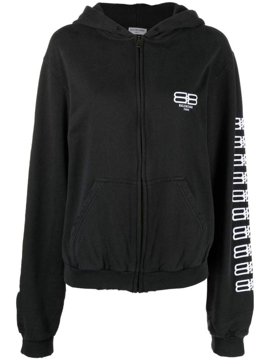 Black Bb Paris Icon Cotton Hoodie