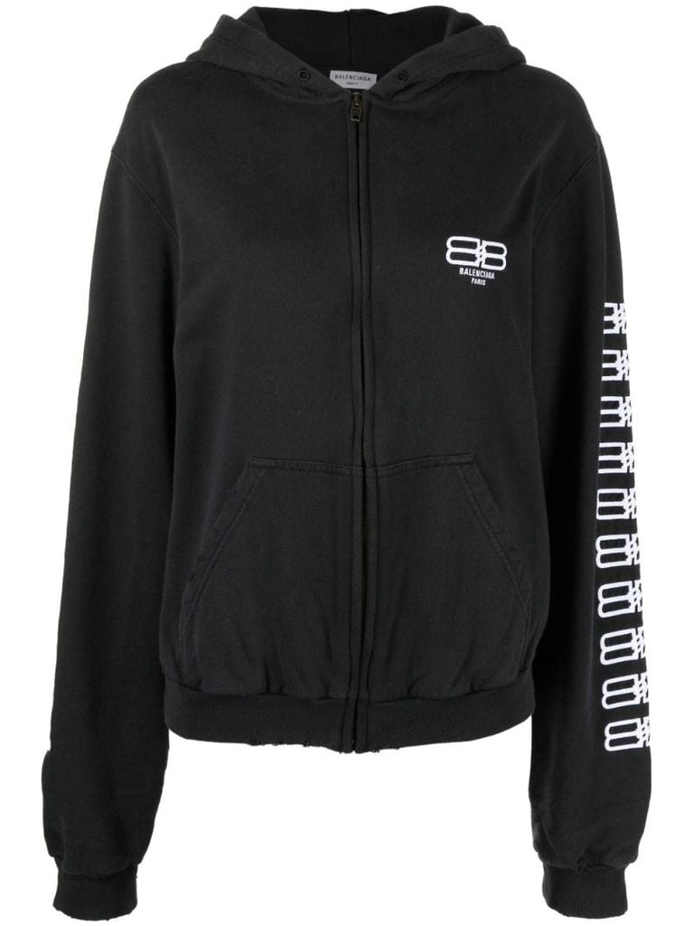 Black Bb Paris Icon Cotton Hoodie