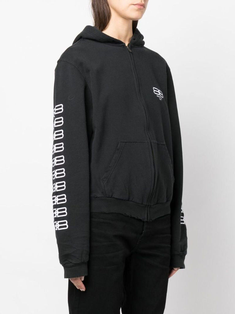 Black Bb Paris Icon Cotton Hoodie