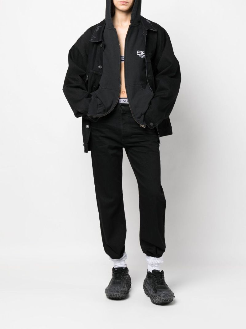 Black Bb Paris Icon Cotton Hoodie