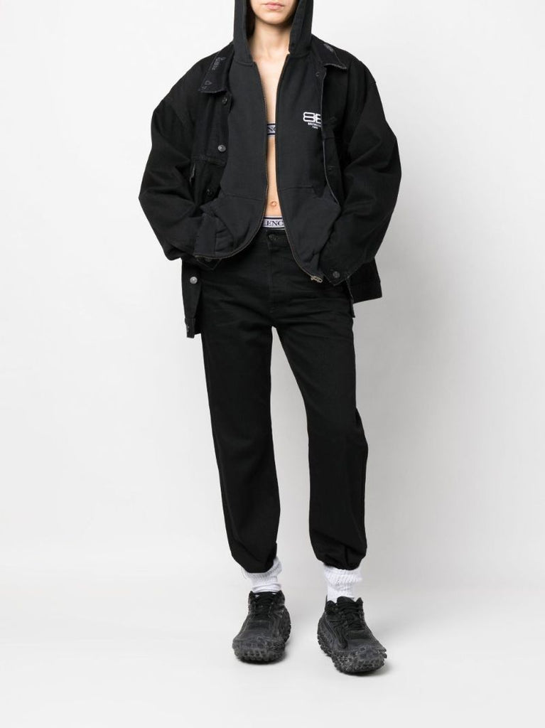 Black Bb Paris Icon Cotton Hoodie