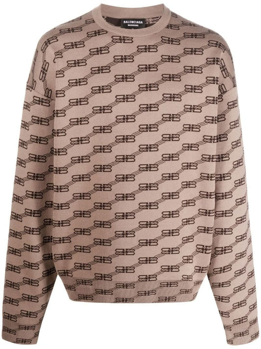 Neutral Bb Monogram Sweater