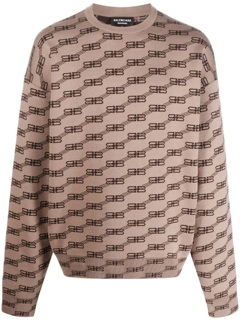 Neutral Bb Monogram Sweater