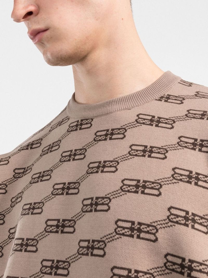 Neutral Bb Monogram Sweater