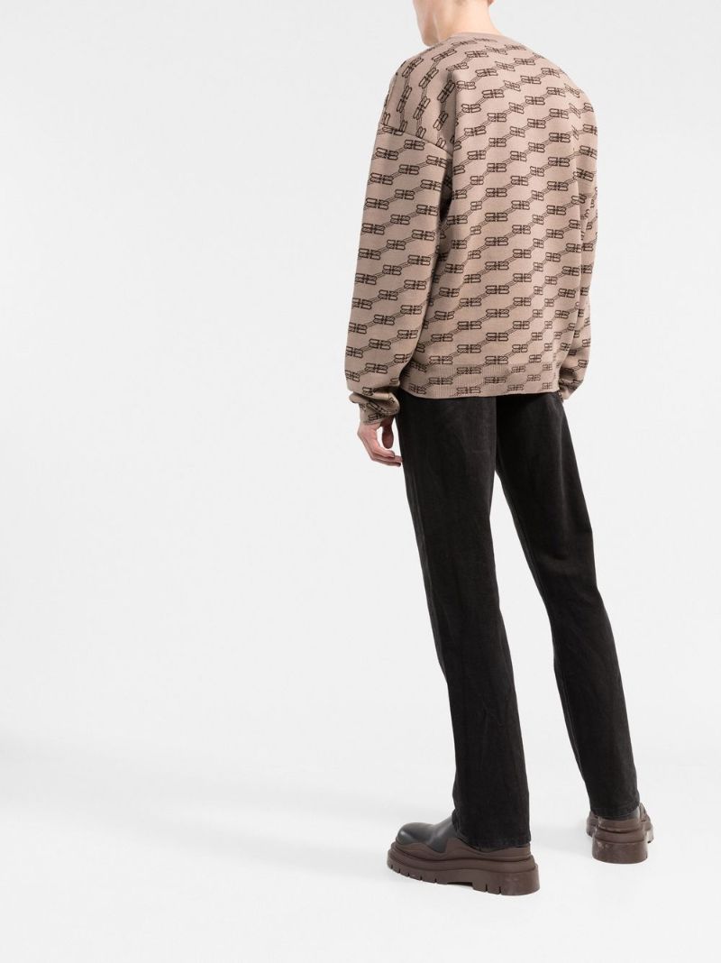 Neutral Bb Monogram Sweater
