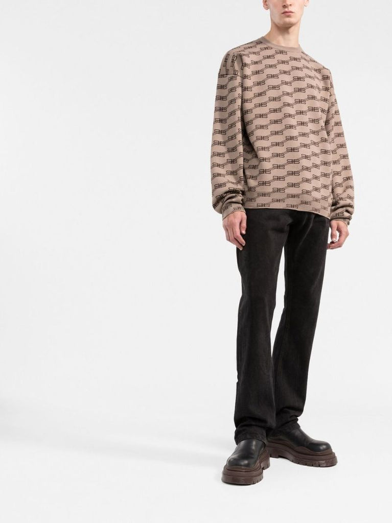 Neutral Bb Monogram Sweater