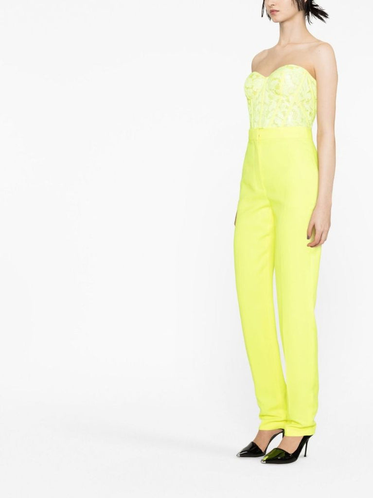 Yellow Straight-leg Trousers