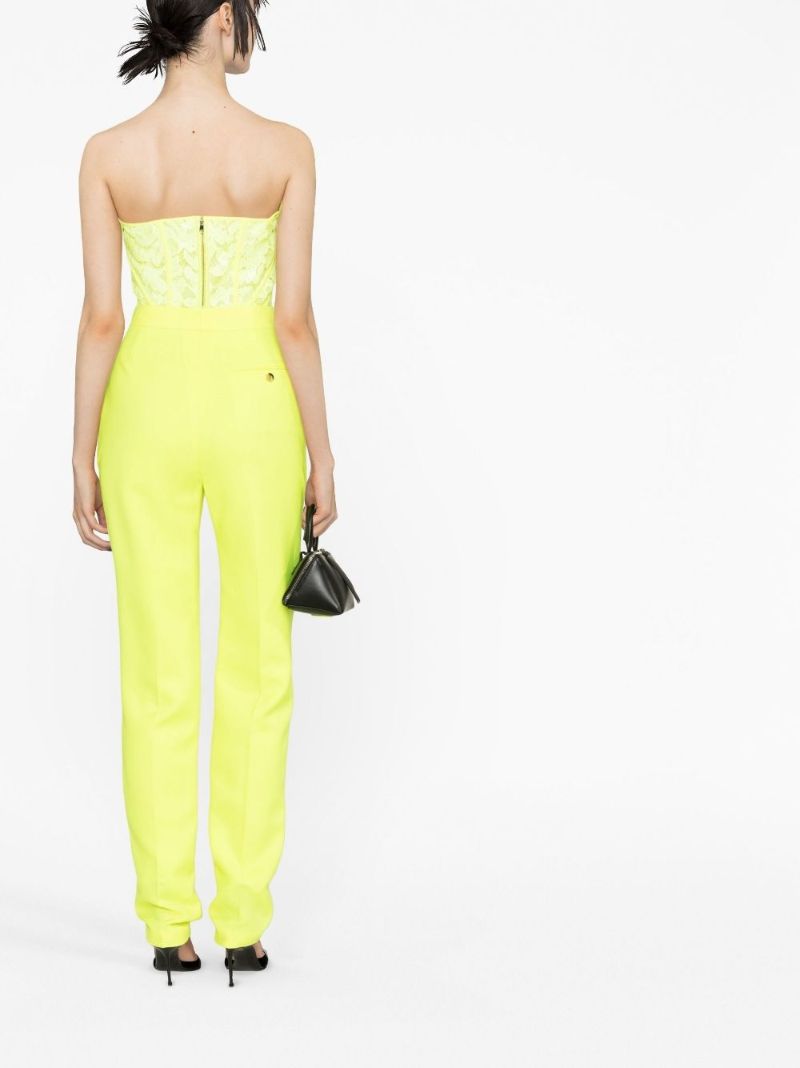 Yellow Straight-leg Trousers