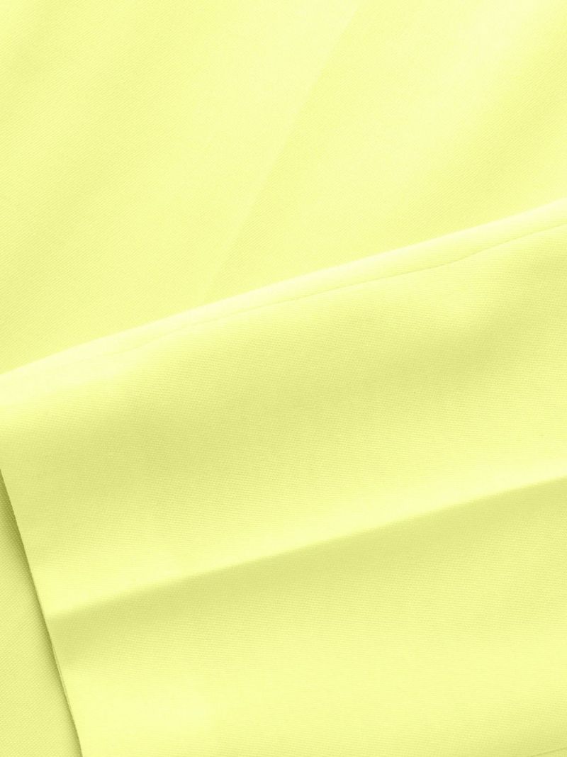 Yellow Straight-leg Trousers