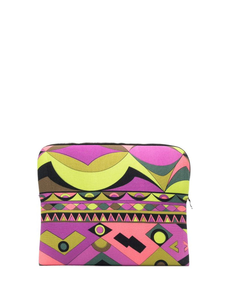 Purple Rombi Print Laptop Case